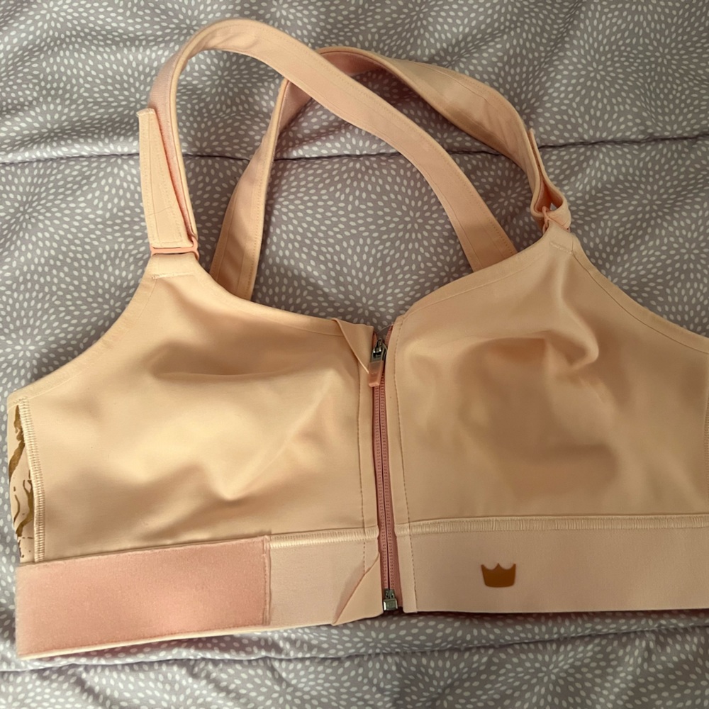 SheFit Flex pink with Foil Lux 1 Sports Bra